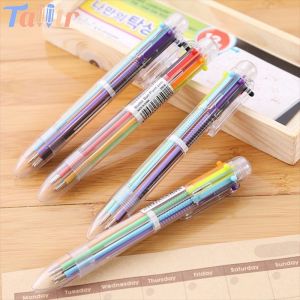 ✨Xinder✨ Multi Colored Pen 0.5mm 6-Color Ballpoint Pen 6-in-1 Ball Pen For Students Multicolor Pen For Office and School