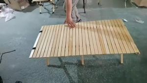 โต๊ะแคมป์ปิ้ง อลูมิเนียม แบบพกพา กลางแจ้ง ในร่ม โต๊ะพับเก็บได้ และสามารถสร้างสรรค์ของสินค้าได้ โต๊ะอเนกประสงค์พกพา