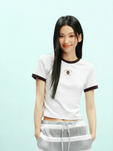 Semir | Breathable Contrast Color Fitted Short Sleeve T-Shirt