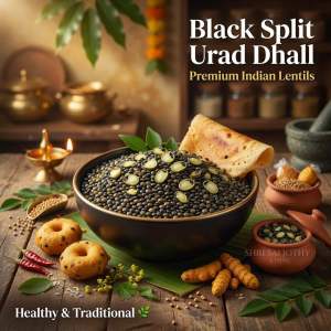 Black Split Urad Dhall With Skin | Premium Indian Lentils Ulunthu Paruppu Ready Stock Malaysia