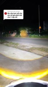 Đèn Pha Bi Led T2 Laser MA Racing bản mới 2024 80W có trợ pha laser tâm vàng sáng mạnh