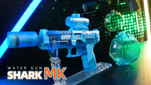 Water shooting Toy Electric Water Blaster with Light Continous Fire Rechargeable Safe Toy for Kid