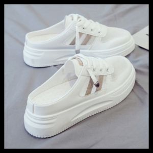 Tricolor Canvas Lace Shoes for Women: Ready Stock & 2 Days Delivery