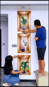 Tranh Dán Tường 3D Cánh Cửa - Có Sẵn Keo - Rất Nhiều Mẫu Đẹp - Trang Trí Tổ Ấm - Tạo Cảm Hứng