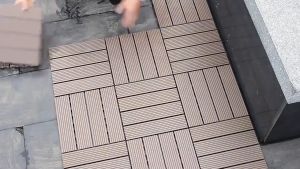 Yummy.miya Plastic Wood Floor Decking Garden Decoration WPC Flooring Tiles Wooden Decking Outdoor Lantai Papan Kayu Easy Install