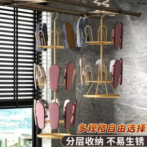 Iron Art Floor Standing Shoe Rack Rotating Hanging Shoe Drying Rack for Outdoor Balcony Simple Style No Brand from Other Overseas Region