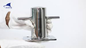 AndyMarine Heavy 316 Stainless Steel Boat Single Bollards Mooring Bollard Marine Hardware Yacht Mooring Cleat