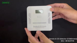 เซนเซอร์ตรวจจับควันและคาร์บอนมอนอกไซด์ Smoke & CO detector  รุ่น SR-823THS