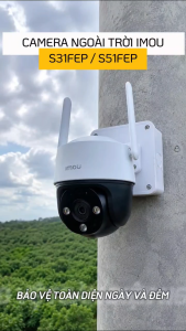 Camera WIFI Ngoài Trời Có Màu Đêm Đàm Thoại IMOU S31FEP 3MP Và S51FEP 5MP