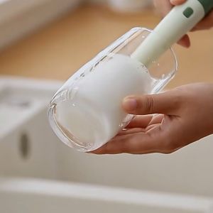 แปรงฟองน้ำล้างแก้ว 3IN1 แปรงล้างขวด ขวดนม แก้วไวน์ ที่ล้างขวด แปรงล้างขวดนม ที่ล้างแก้ว ฟองน้ำล้างขวดนม อุปกรณ์ล้างขวดนม