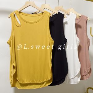 Womens Yoga Tank Top Loose Casual Running Sports Shirt Quick Dry Breathable Fitness Upper Apparel Ice Sensation Vest