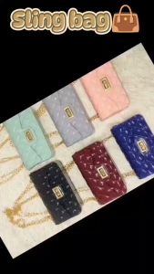TWICELOVE Malaysia - Mini Cute Fragrance Jelly Shoulder Messenger Diamond Chain Sling Bag
