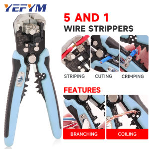 Wire Stripping Pliers(0.25-10mm²) 5-in-1 YES-1B Multifunctional AutomaticTools Crimping Cutting Splitting And Merging Wires