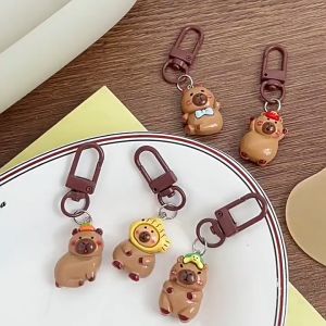 🔥IVY Cute Capybara Key Chain Student Backpack Pendant Cartoon Girl Pendant Best Friend Gift