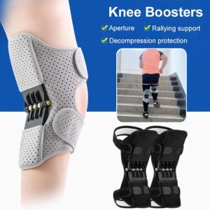 Knee Boosters Adjustable Knee Assistive Pad Brace Joint Support Non-Slip Stabilizer for Mountain Climbing Running Hiking