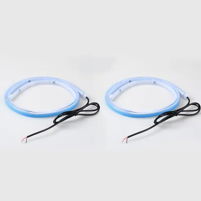 2pcs LED Car Door Opening Warning Atmosphere Light Strip 120cm Decoration Welcome Decor Ambient Lamp Safety Auto Accessories 12v