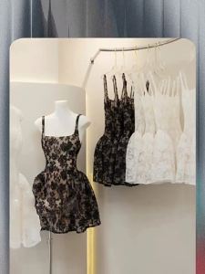 Vintage French Lace Embroidered Party Summer Dress