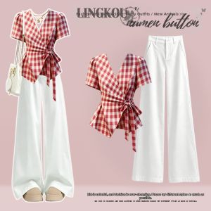 NUMEN BUTTON | Summer Loose-fit Style Womens Set