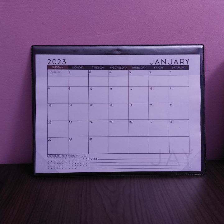 PARFAIT Personalized 2024 or 2025 Monthly Minimalist Aesthetic Desk Aesthetic Desk Calendar 2025