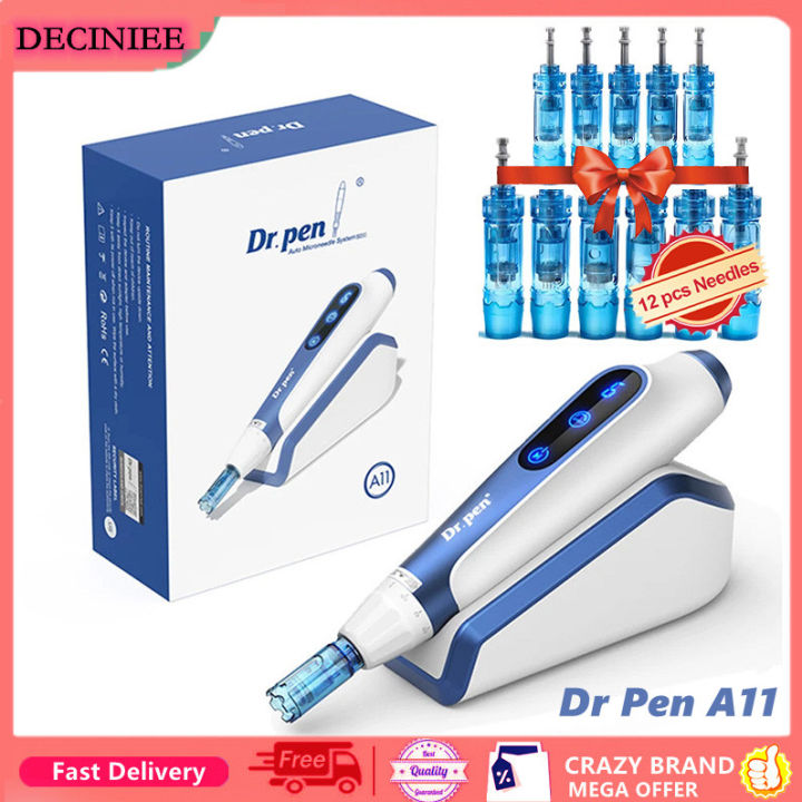A11 Microneedling Therapy Device With 10 Pcs Cartridge