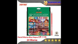 Pensil Warna Joyko CP 115 24 Warna Panjang (Bisa Hapus)