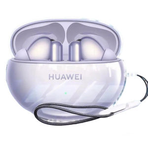 Clear TPU Case For Huawei FreeBuds 6i 5i Wireless Earphones Protector Accessorie Protective Sleeve Cover Shell with Hook Lanyard
