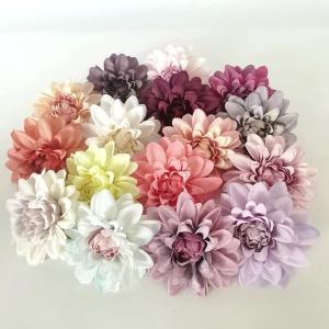 3/5Pcs Artificial Flowers Silk Rose Head Big Fake Flowers For Home Decor Wreath Accessories Bride Wedding Marriage Decoration