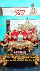 Sofa Ruang Tamu Mewah Model 2024 & Sofa Santai Depan TV