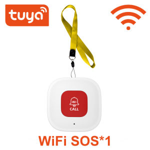 Tuya Smart WiFi Sos Panic Button Built-In Battery Alarm For Elderly/Pregnant Women/Children Usb Charging APP Alart Notification