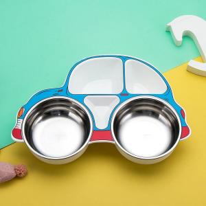 Yuanyi | 304 Stainless Steel Childs Plate Sectioned Suction Cup Dining Set