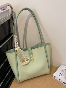 Large Capacity Handmade Woven Tote Bag DIY Material Kit Make Your Own Shoulder Bag Fashionable Bucket Shape Casual Style