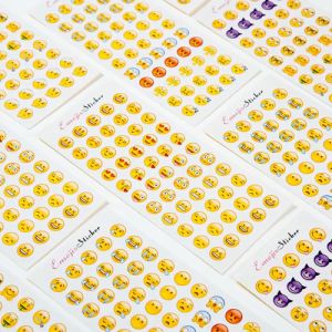 MOMO Mini Emoji Stickers 12Sheets/Set Creative Decorative Stickers School Office Stationery