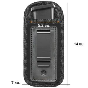 เดี่ยว/คู่ปกปิดนิตยสารสําหรับ 9 มม.40 .45 .380 .357 IWB Mag Holster การล่าสัตว์กลางแจ้งเอวกระเป๋ามีดไฟฉาย