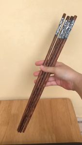 Đũa Dài Xào Nấu Gỗ Dừa Già Cẩn Xà Cừ HAHANCO [CTL728] Loại 1 nhẵn đẹp (01 đôi)