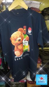 Kaos Bear Kawa Kawa & Good Vibes: Kaos Souvenir Distro & Baju Distro Cotton Combed Terlaris