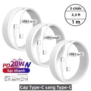 SGP Hybrid | Cáp USB C Sang Type C 20W PD Sạc Nhanh Truyền Dữ Liệu Cho iPhone 17/16/15 Pro Max iPad Pro MacBook Samsung S25/S24 Chất Liệu PVC