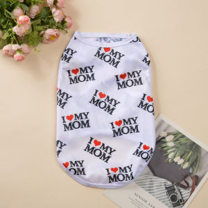 Breathable Dog Clothes Vest Letter Print T-shirt For Small Dogs Apparel Cats Costume Soft Puppy Pullover Chihuahua Pet Outfits