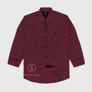 BAJU KEMEJA PRIA BASIC POLOS LENGAN PANJANG MOCCA SLIM FIT CASUAL