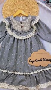 1-4TH GAMIS ANAK LIBERTY LONG DRESS KIDS BAJU MUSLIM ANAK PEREMPUAN BY MYBEE