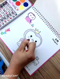 Frozen Kids Art Coloring Set with Crayons Watercolor & Brush Educational Drawing Kit