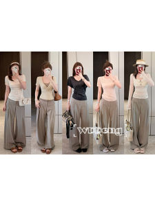 Textured Breathable Striped Trousers