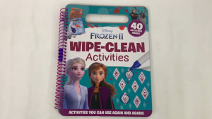 Disney Frozen 2 Activity Book with Games Puzzles Drawing Fun and Wipe Clean Pen for Children