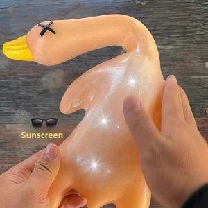 Giant Burger Color Changing Barbecue Pig Pendant UV Light Triggered Duck And Chicken Roasting Toys Childrens Day Gift Keychain