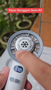 AOKI Kipas Turbo Cool PRO Mini AC Super Sejuk Angin Kencang Type-C Layar Digital AF 207T -SC