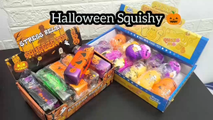 Halloween Butter Squishy Toy Slow Rising Peanut Squeeze Toys Mainan Squishy Butter Kacang Halloween Party GIft 万圣节黄油捏捏乐