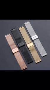 Dây Đeo Đồng Hồ Milanese Bằng Kim Loại Phổ Thông 12mm-22mm Lưới Thép Không Gỉ Nguyên Khối Độ Dày 06mm Dành Cho Nam Nữ Tương Thích Với Nhiều Loại Đồng Hồ Truyền Thống Khác Nhau