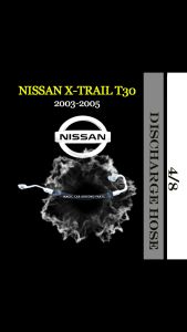 NISSAN X-TRAIL T30 2003-2005 YEAR OEM NEW 4/8 DISCHARGE HOSE (CAR AIR CONDITIONING) (COMPRESSOR-CONDENSER)