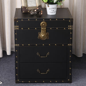 European Style Vintage Bedside Cabinet American Style Bedroom Bedside Chest of Drawers Living Room Storage Cabinet Sofa Side Table Hallway Phone Cabinet