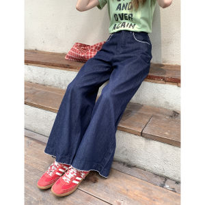 imimtuan | Quần Jeans Cắt Dáng Thẳng Giảm Cân Vintage cho Phụ Nữ Bé Nhỏ