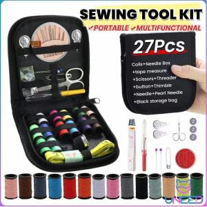 UNeed 27Pcs/set Portable Sewing Kit Home Craft Knitting Tools Organizer with Needle Case for DIY